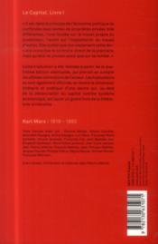 Le capital t.1 (4e édition) - 4ème de couverture - Format classique