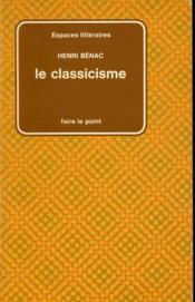 Classicisme - Couverture - Format classique