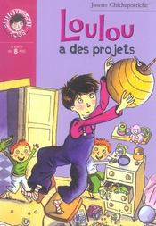 Loulou A Des Projets - 4ème de couverture - Format classique