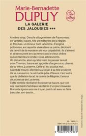 La galerie des jalousies T.3 - 4ème de couverture - Format classique