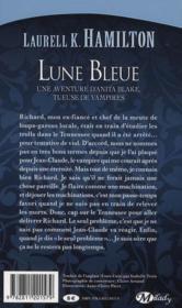 Anita Blake T.8 ; lune bleue - 4ème de couverture - Format classique