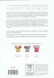 Dictionnaire de la france moderne - 4ème de couverture - Format classique