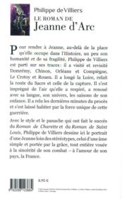 Le roman de Jeanne d'Arc - 4ème de couverture - Format classique