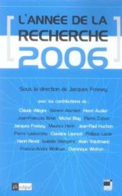 L'annee de la recherche 2006 - Couverture - Format classique
