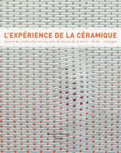L'expérience de la céramique ; centre de recherche sur les arts du feu et de la terre, Craft-Limoges - Intérieur - Format classique