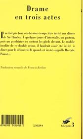 Drame en trois actes - 4ème de couverture - Format classique