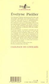 L'Almanach Des Contraries - 4ème de couverture - Format classique