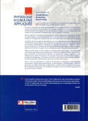 Physiologie humaine appliquée (2e édition) - 4ème de couverture - Format classique
