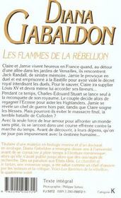 Chardon et le tartan t4 - les flammes de la rebellion (le) - 4ème de couverture - Format classique