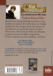Garin Trousseboeuf t.11 ; les sorciers de la ville close - 4ème de couverture - Format classique