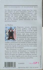 Les plaideurs - 4ème de couverture - Format classique