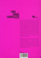 1968, année surréaliste ; Cuba, Prague, Paris - 4ème de couverture - Format classique