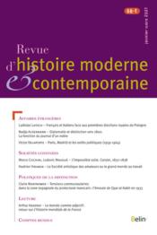 REVUE D'HISTOIRE MODERNE ET CONTEMPORAINE N.68  - Revue D'Histoire Moderne Et Contemporaine 