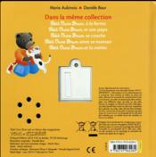 Petit Ours Brun et les animaux - 4ème de couverture - Format classique