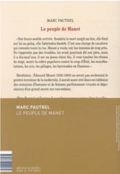 Le peuple de Manet - 4ème de couverture - Format classique