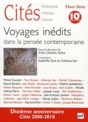 REVUE CITES t.HS/10 ; voyages inédits dans la pensée contemporaine  - Revue Cités 