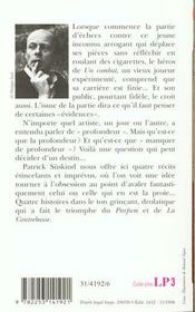 Un combat et autres récits - 4ème de couverture - Format classique