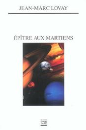 Épître aux martiens - Intérieur - Format classique