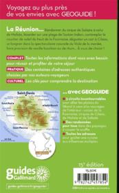 GEOguide ; Réunion (édition 2019) - 4ème de couverture - Format classique