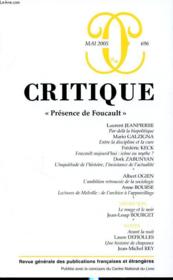 Revue Critique N.696 ; Présence De Foucault - Couverture - Format classique