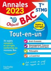 Annales bac ; sujets et corrigés : tout-en-un ; terminale STMG (édition 2023) - Couverture - Format classique
