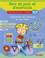 BLOC DE JEUX ET D'EXERCICES : j'apprends les nombres et les mots - Couverture - Format classique