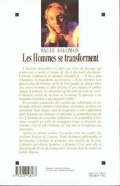 Les hommes se transforment : L'homme lunaire - 4ème de couverture - Format classique