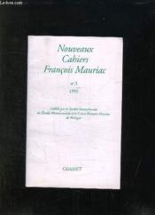 Nouveaux cahiers François Mauriac Tome 3 - Couverture - Format classique