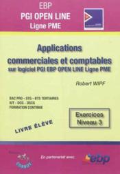 Ebp pgi open line pro - pack formateur - applications commerciales et comptables sur pgi ebp open li  - Robert Wipf 