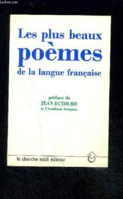 Les Plus Poemes De La Langue Francaise - Couverture - Format classique
