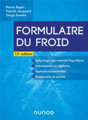 Vente  Formulaire du froid (15e édition)  - Rapin - Jacquard - Pierre Rapin - Patrick Jacquard - Serge Sandre 
