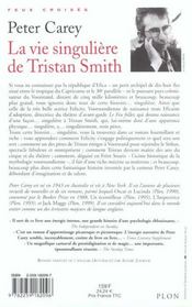 La vie singuliere de tristan smith - 4ème de couverture - Format classique