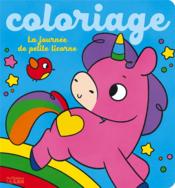 Coloriage ; la journée de petite licorne  - Eva Maria Gey Trenado 