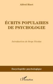 Écrits populaires de psychologie  - Alfred Binet 