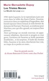 Le moulin du loup t.3 : les tristes noces - 4ème de couverture - Format classique