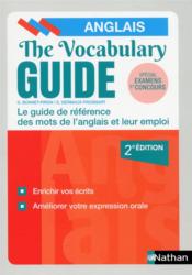 The vocabulary guide ; les mots anglais et leur emploi (édition 2019) - Couverture - Format classique