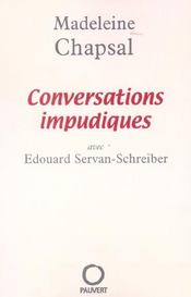 Conversations impudiques - avec edouard servan-schreiber - Intérieur - Format classique