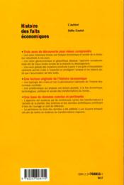 Histoire Des Faits Economiques : Les Trois Ages De L'Economie Mondiale - 4ème de couverture - Format classique