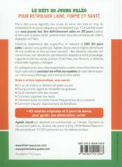 Je me mets au paléo - 4ème de couverture - Format classique