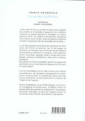 La vie des systemes - 4ème de couverture - Format classique