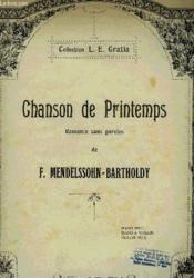 Chanson De Printemps - Couverture - Format classique