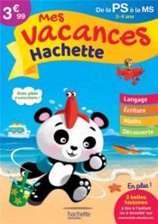 Mes vacances Hachette ; de la PS à la MS - Couverture - Format classique
