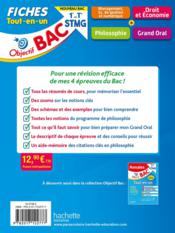 Objectif bac : mes 4 épreuves du bac, management, sciences de gestion et numérique, droit et économie, philosophie, grand oral ; 1re, terminale STMG ; fiches tout-en-un - 4ème de couverture - Format classique