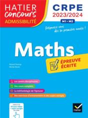 Maths ; CRPE ; épreuve écrite d'admissibilité (édition 2023/2024)  