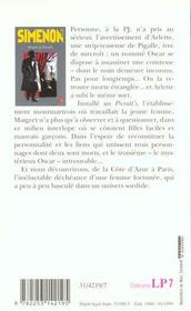 Maigret au Picratt's - 4ème de couverture - Format classique