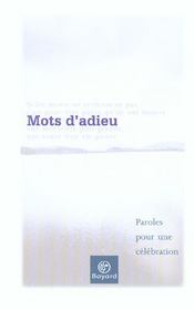 Mots D'Adieu - Intérieur - Format classique