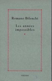 Les Annees Impossibles - Couverture - Format classique