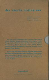 Des récits ordinaires - Couverture - Format classique