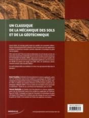 Mecanique des sols - 4ème de couverture - Format classique