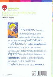 Sigrid Et Les Mondes Perdus - Tome 1 - L'Oeil De La Pieuvre - 4ème de couverture - Format classique